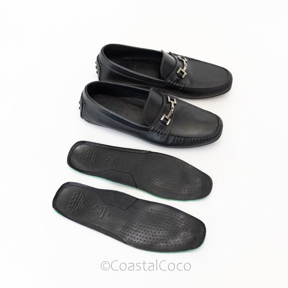 ECCO Men's Black Leather Loafer US 11/EU 45 Moccasin Classic Office Dress Shoes - Picture 8 of 10